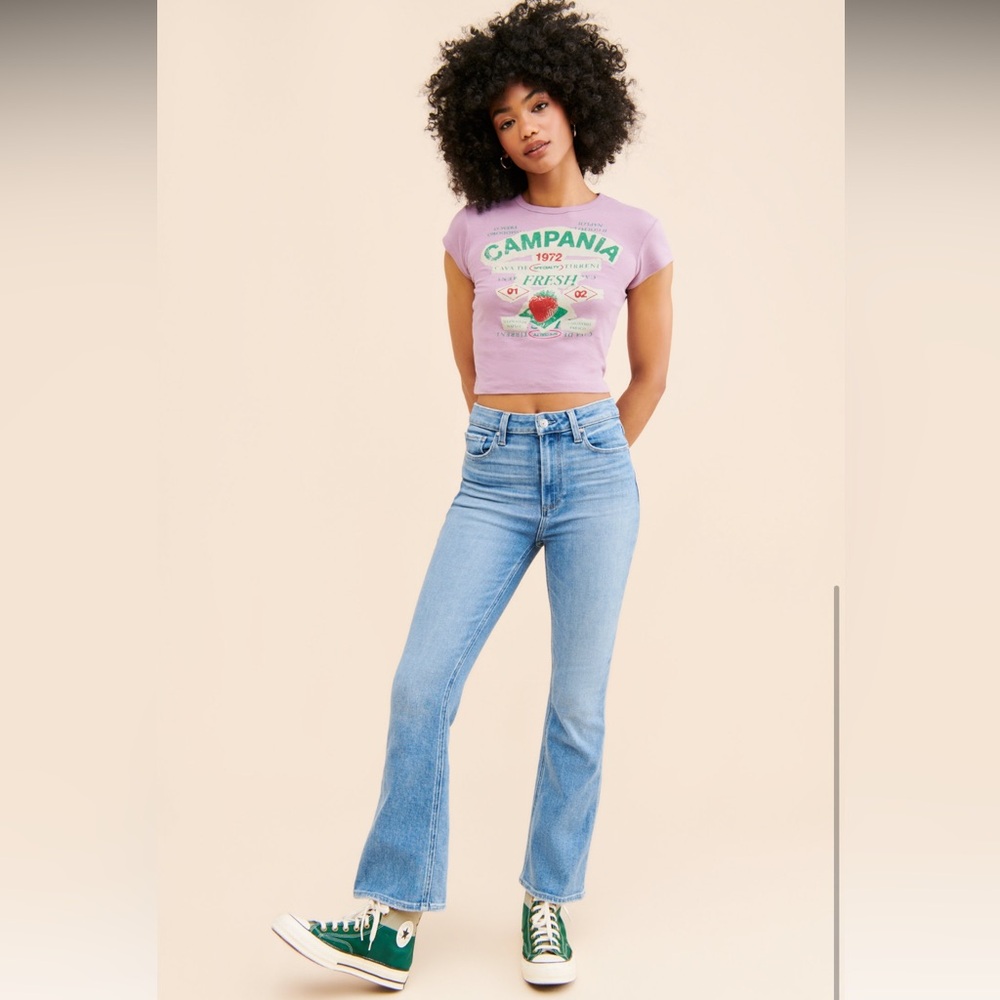 PAIGE Sz 28 Straight Leg Ankle Flare Jeans